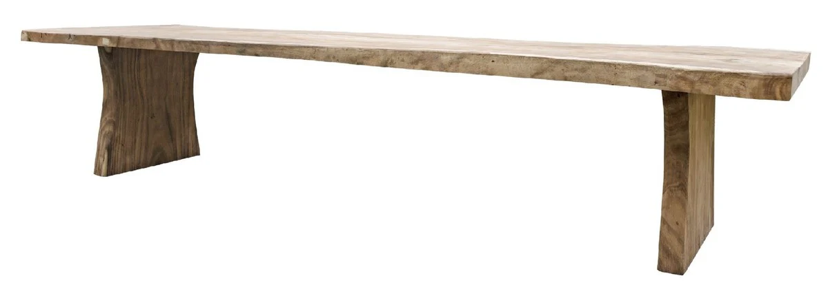 Landhausstil Esstisch Naturfarben 350 cm - Riesiger rustikaler Massivholz Küchentisch - Rustikale Esszimmer Möbel - Massivholz Esszimmer Möbel - Landhausstil Esszimmer Möbel