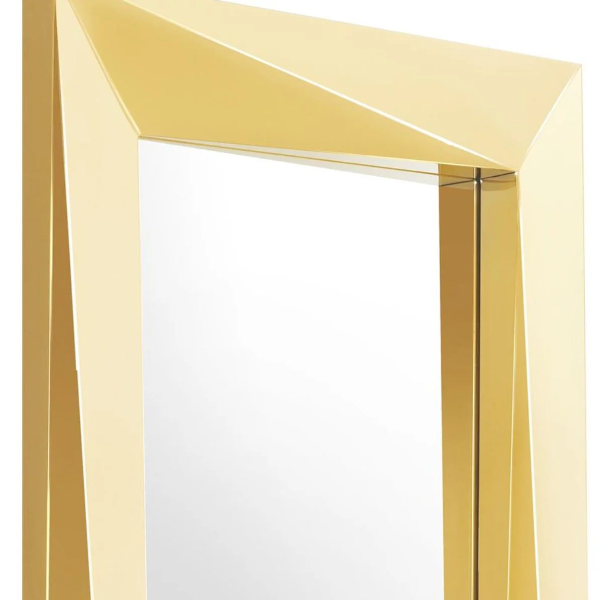 Luxus Spiegel / Wandspiegel Gold 80 x H. 220 cm - Luxus Qualität
