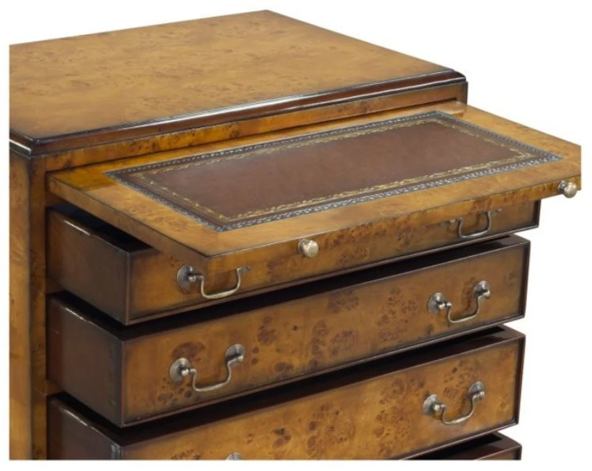 Luxus Jugendstil Kommode mit 4 Schubladen Braun 62 x 39 x H. 70 cm - Luxus Qualität