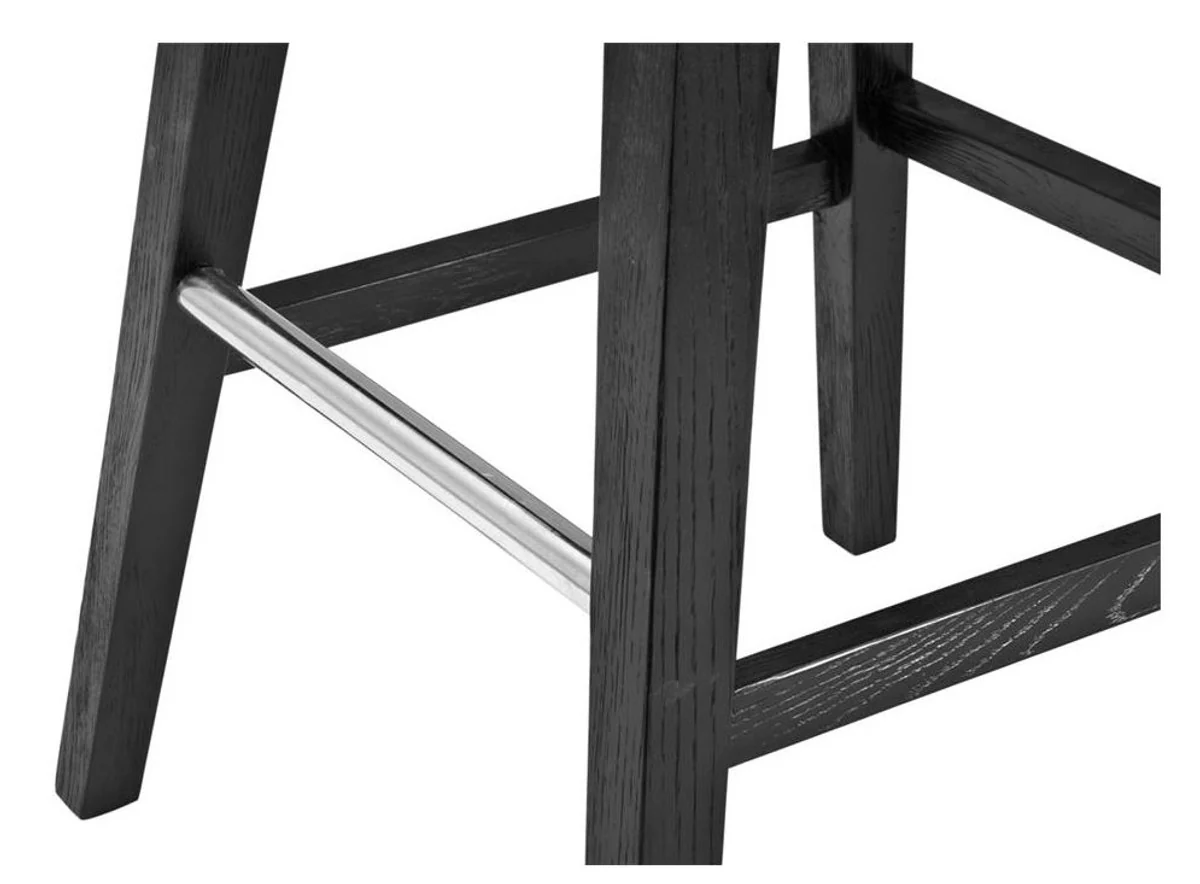 Luxus Hochstuhl / Barstuhl / Barhocker mit drehbarem Sitz - Designer Hotel Möbel