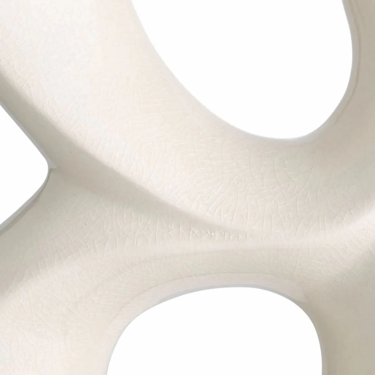 Luxus Keramik Tischleuchte mit ovalem Lampenschirm Weiß / Schwarz / Grau H. 89 cm