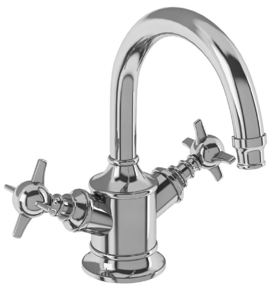 Luxus Jugendstil Waschtisch Armatur Silber 18,4 x 20 x H. 21,5 cm - Nostalgisches Bad Zubehör - Badezimmer Accessoires - Barock & Jugendstil Kollektion