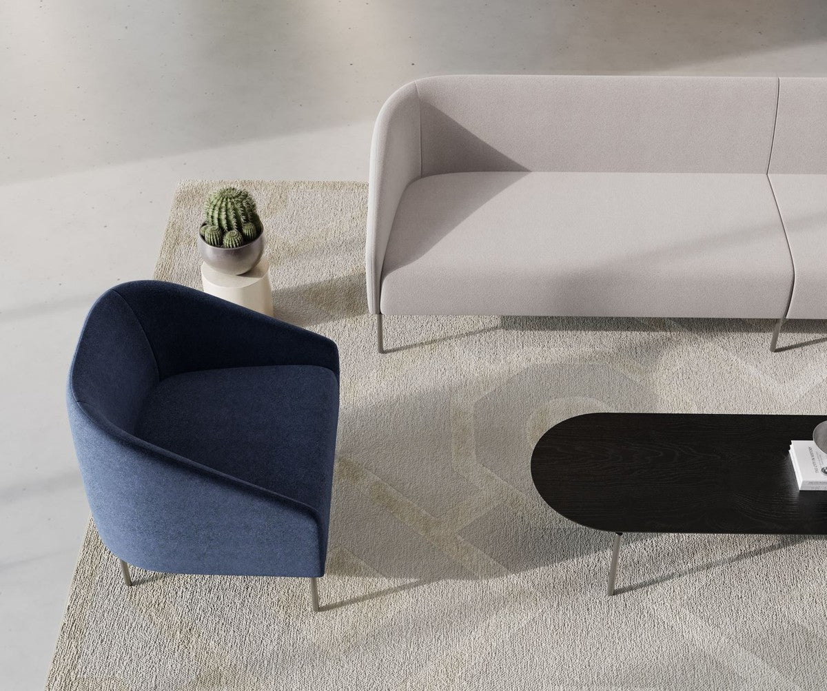 Luxus Wohnzimmer & Hotel Sofa Grau / Schwarz 180 cm - Luxus Möbel