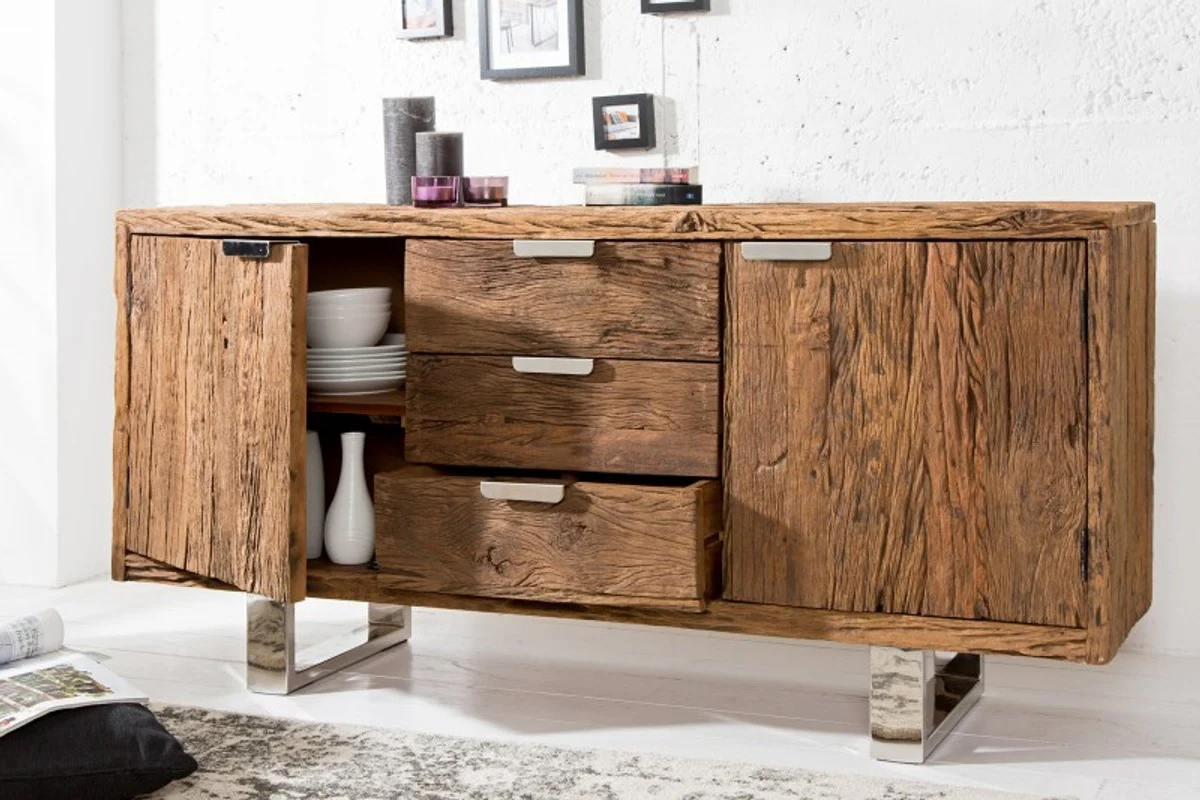 Luxus Sideboard B.160 x H.75 x T.40 - Fernsehschrank - Kommode - Handgefertigt aus Massivholz!