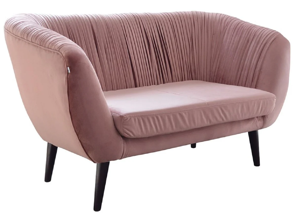Luxus Sofa mit dekorativen Falten 144 x 79 x H. 81 cm - Verschiedene Farben - Hotel Möbel