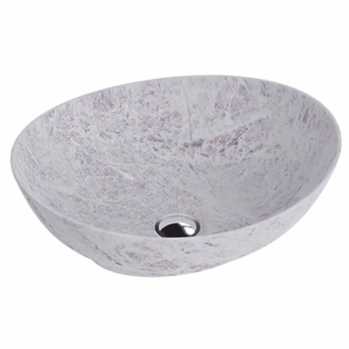Luxus Waschbecken Schale Grau 41,5 cm - Badezimmer Accessoires