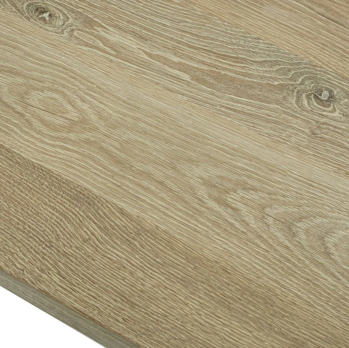 Luxus Massivholz Esstisch Naturfarben 280 x 110,5 x H. 76 cm - Rechteckiger Eichenholz Küchentisch - Luxus Massivholz Esszimmer Möbel