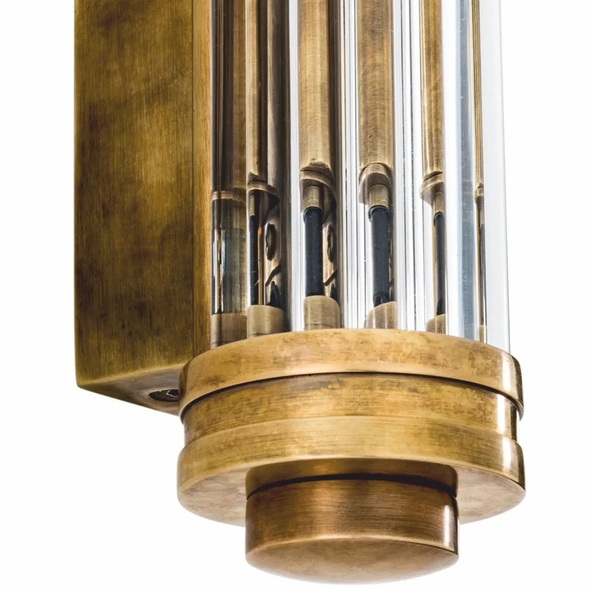 Luxus Wandleuchte Vintage Messing H. 40 cm - Luxus Leuchten