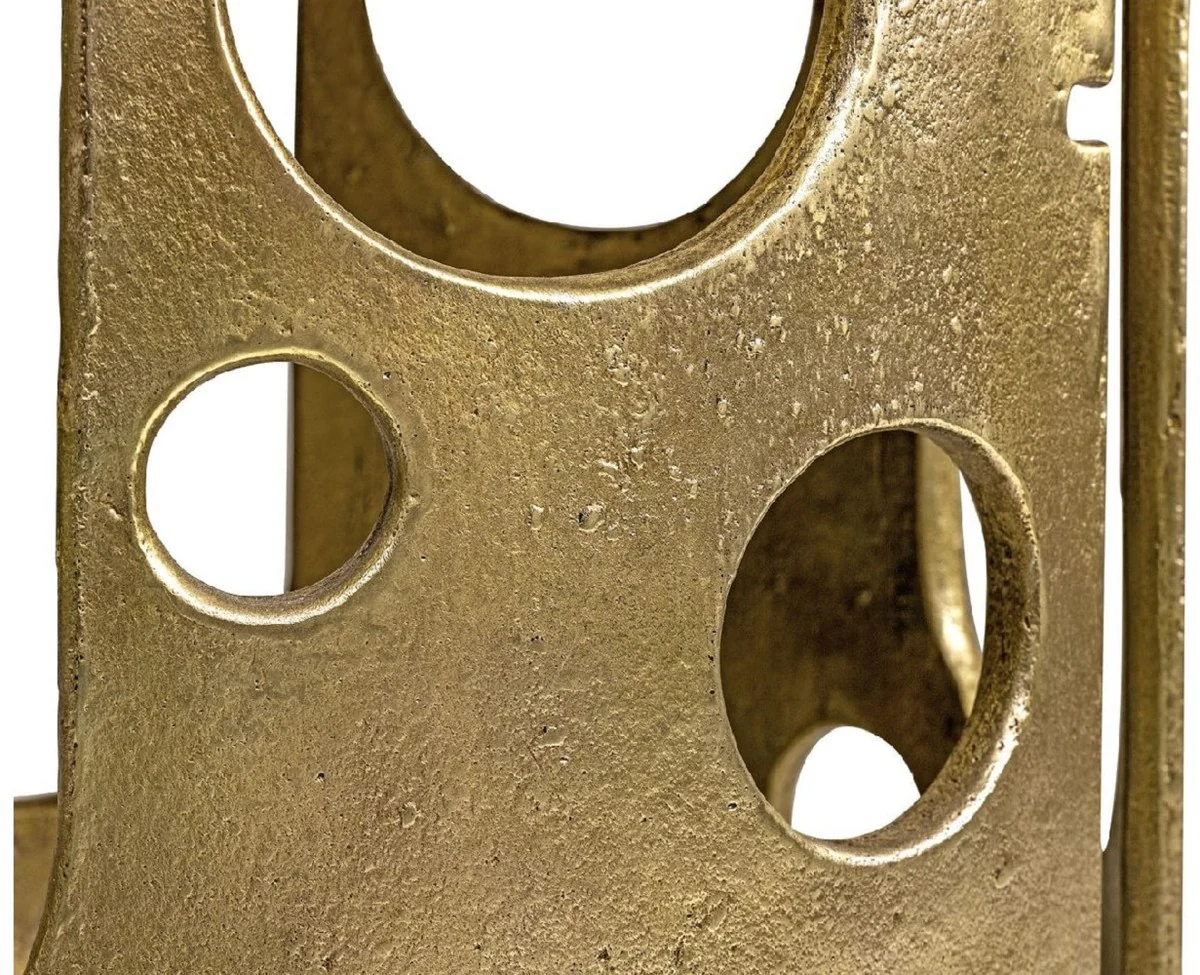 Designer Beistelltisch Bronze Ø 50 x H. 60 cm - Runder Aluminium Tisch - Wohnzimmer Möbel - Luxus Möbel - Designer Möbel - Luxus Einrichtung - Designer Einrichtung