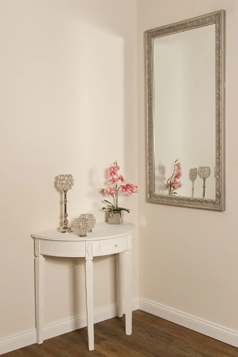 Barock Spiegel Silber 72 x H. 132 cm - Handgefertigter Barock Wandspiegel