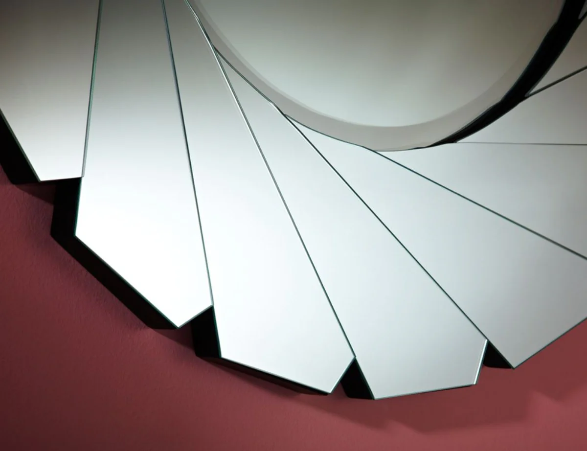 Spiegel / Wandspiegel Ø 89 cm - Luxus Wohnzimmer Accessoires