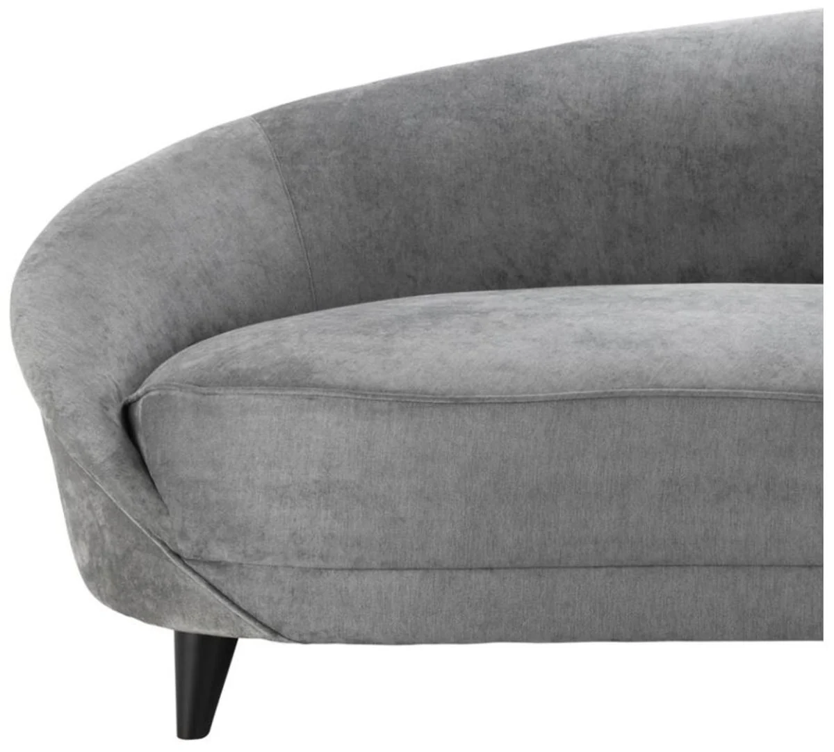 Designer Sofa Hellgrau 245 x 87 x H. 79 cm - Luxus Hoteleinrichtung