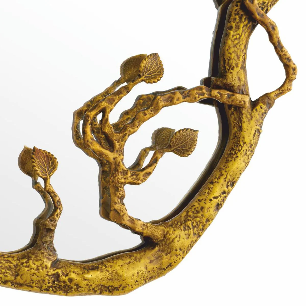 Luxus Spiegel Vintage Messing H. 70 cm - Luxus Interior