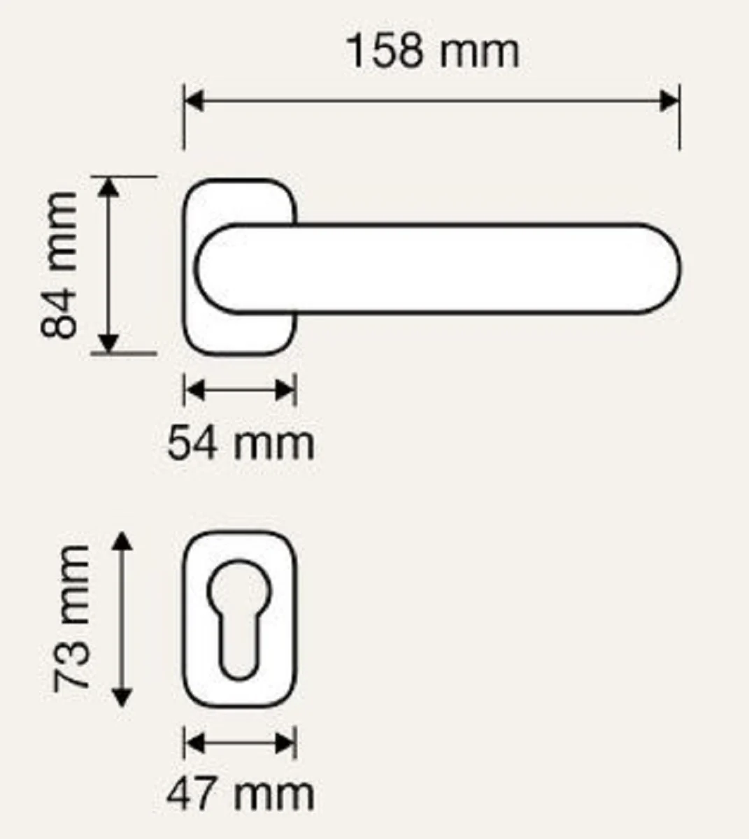 Barock Türklinken Set Messing Patiniert 15,8 x H. 8,4 cm - Prunkvolle Türgriffe im Barockstil