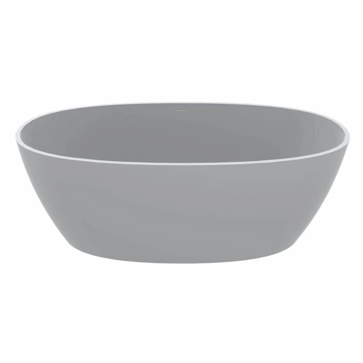 Freistehende Luxus Badewanne Hochglanz Weiß 169,4 cm - Badezimmer Möbel