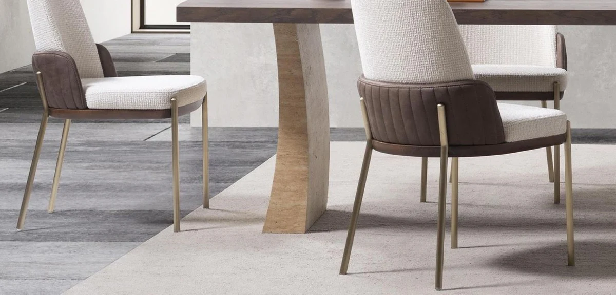 Luxus Esszimmer Set - 1 Luxus Esstisch und 6 Luxus Esszimmer Stühle