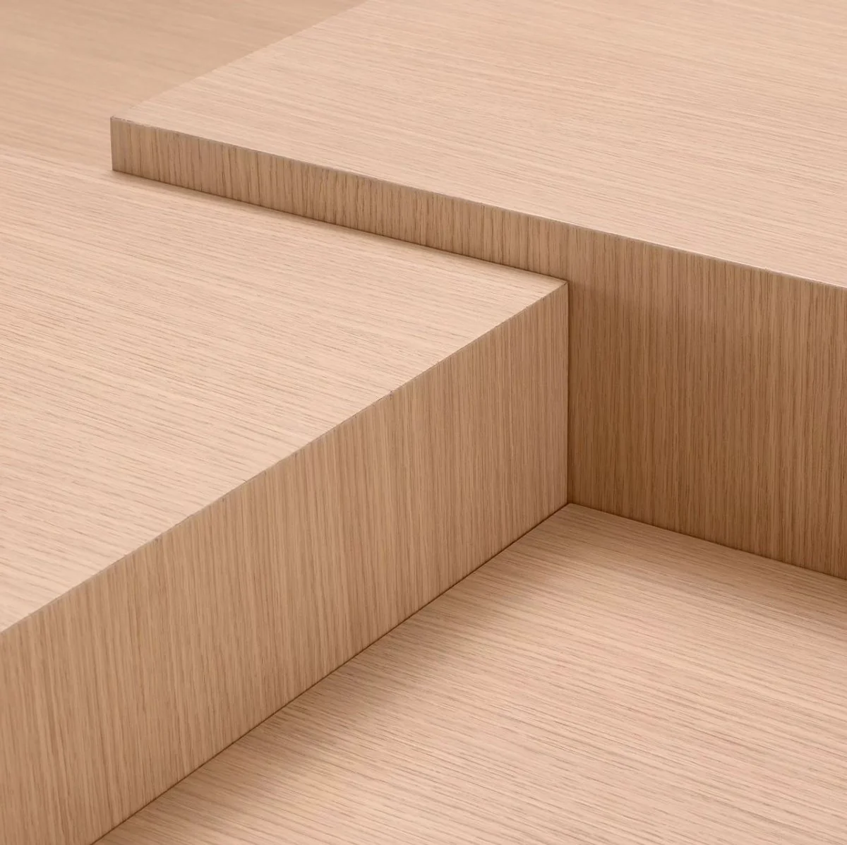 Luxus Couchtisch Naturfarben / Bronze 114 x 114 x H. 40 cm - Quadratischer Wohnzimmertisch - Wohnzimmer Möbel - Massivholz Möbel - Luxus Möbel - Luxus Einrichtung