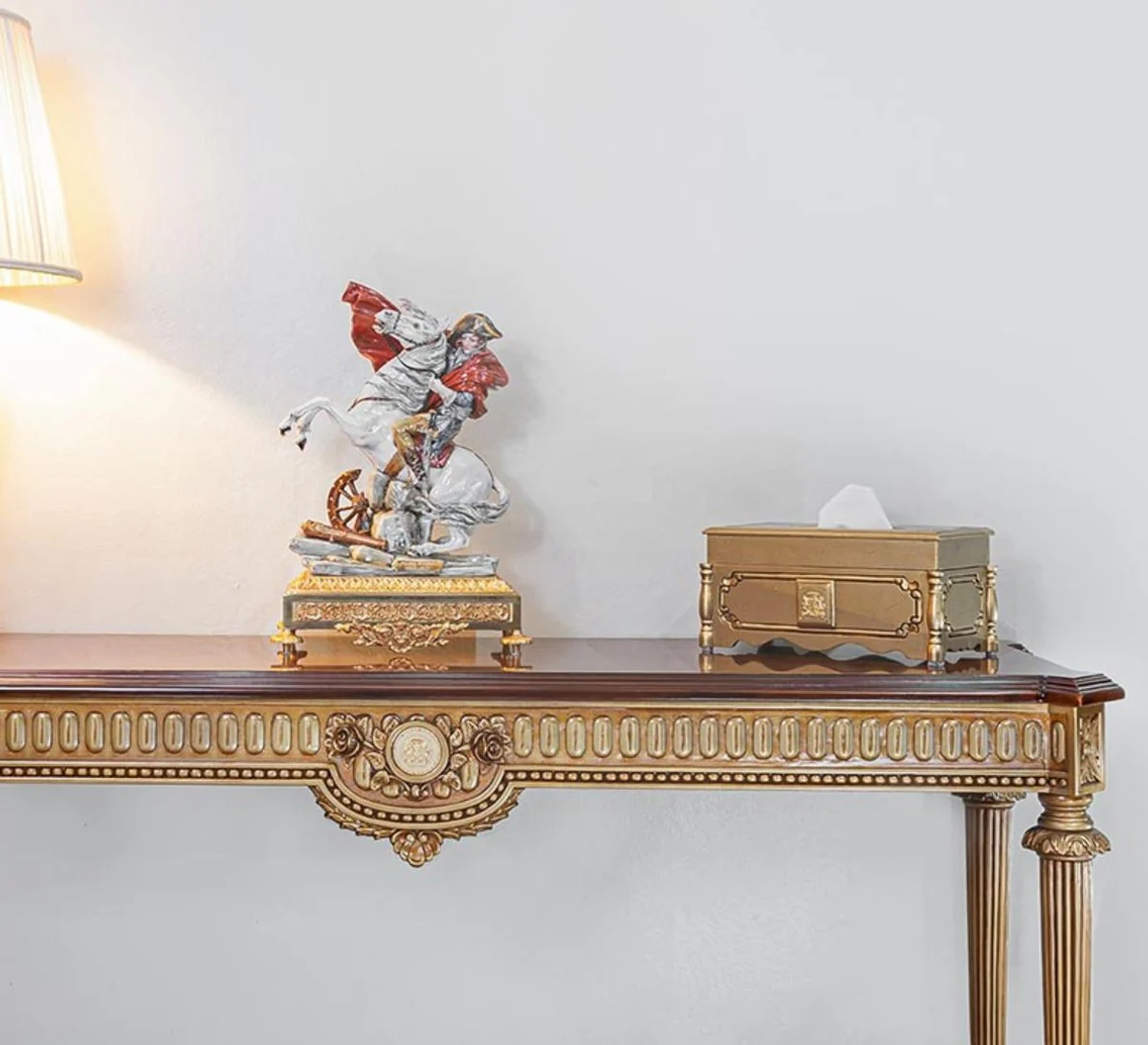 Luxus Barock Papiertuchbox - Taschentuchbox Gold - Made in Italy