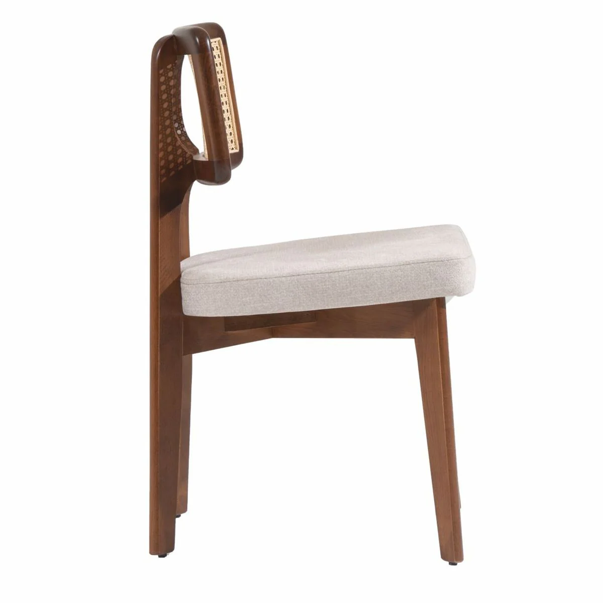 Luxus Esszimmer Stuhl 6er Set Grau / Braun / Naturfarben H. 85 cm