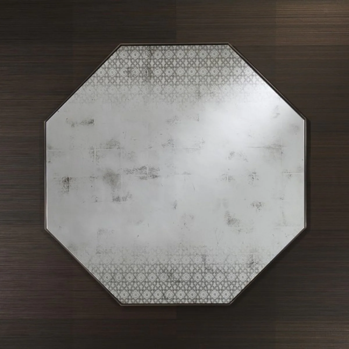 Art Deco Vintage Wandspiegel Antik Stil Silber