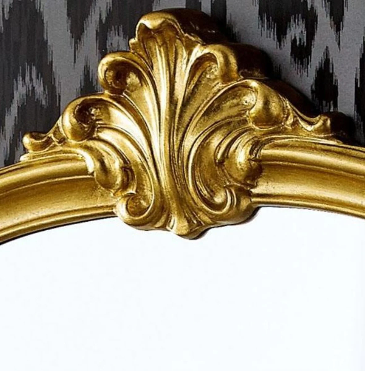 Luxus Barock Spiegel Gold 92 x 5 x H. 106 cm - Wunderschöner Massivholz Wandspiegel im Barockstil
