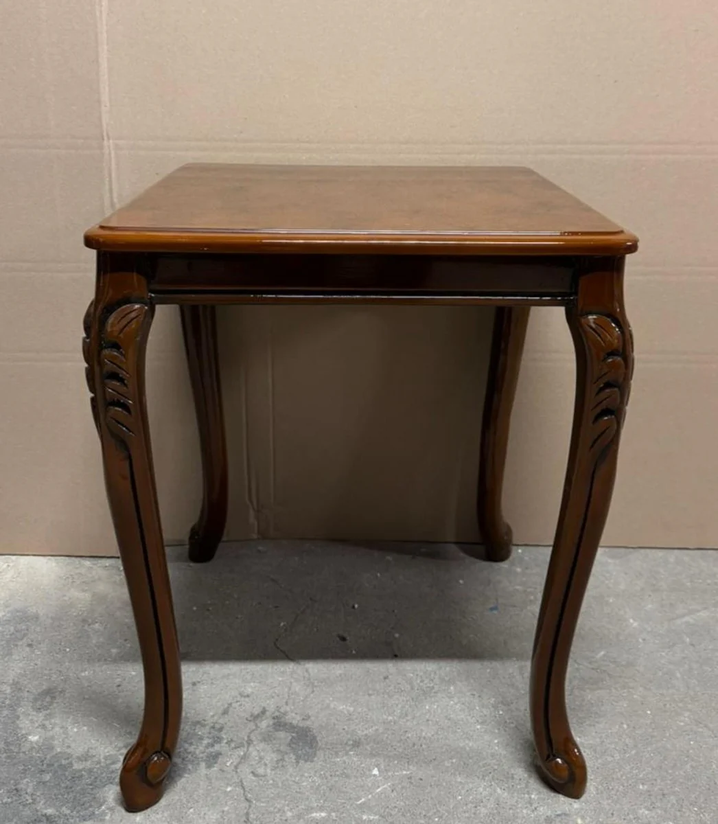 Luxus Barock Beistelltisch Braun H. 60 cm - Barock Möbel