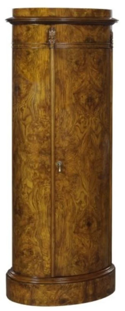 Luxus Jugendstil Kommode mit Tür Hellbraun 62 x 39 x H. 145 cm - Barock & Jugendstil Möbel