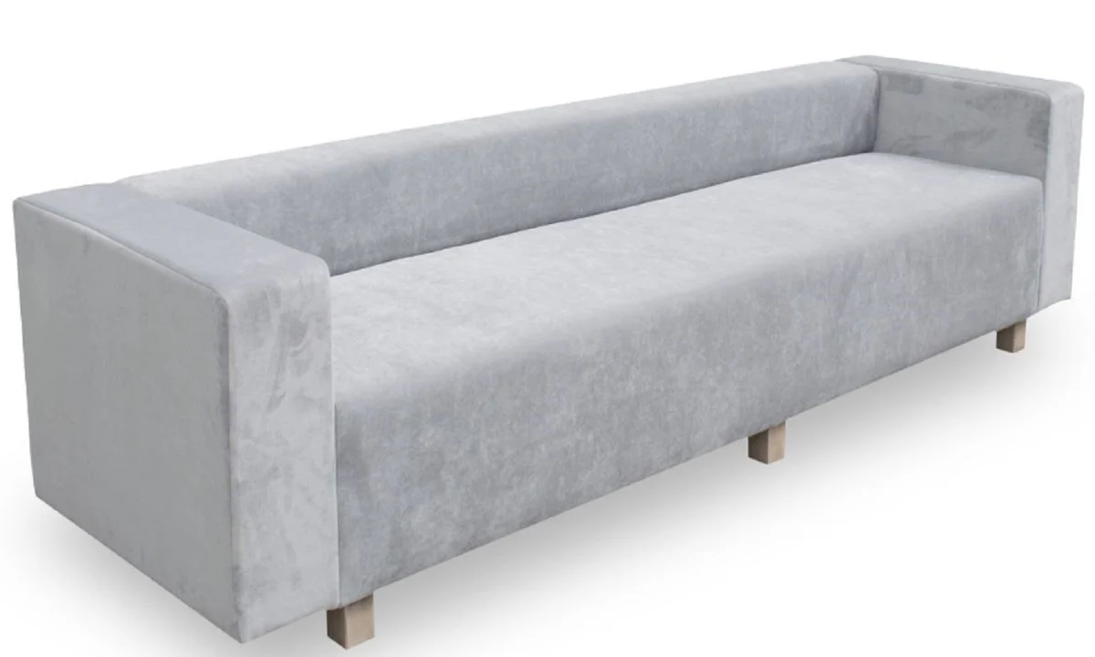 Luxus Wohnzimmer Samt Sofa 260 x 75 x H. 70 cm - Verschiedene Farben - Wohnzimmermöbel