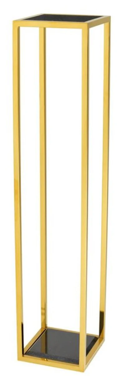 Luxus Beistelltisch Gold 25 x 25 x H. 120 cm - Designer Tisch Möbel