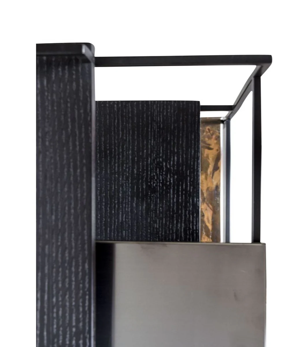 Luxus Designer Beistelltisch Schwarz 45 x 45 x H. 80,5 cm - Designer Möbel