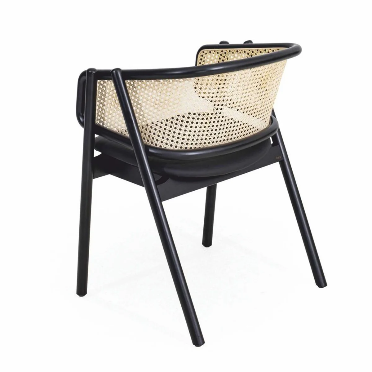 Luxus Esszimmer Stuhl mit Armlehnen Schwarz / Naturfarben - Esszimmer Möbel