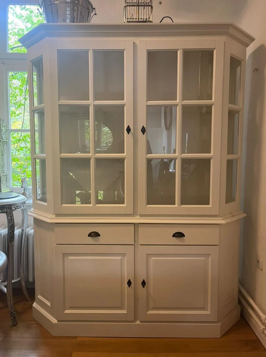 Landhausstil Esszimmer Schrank Weiß 160 x H. 200 cm - Landhausstil Möbel