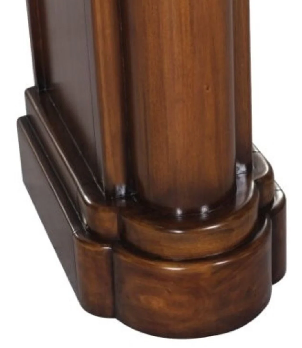 Luxus Mahagoni Garderobenständer Braun 35 x 52 x H. 192 cm - Hotel & Restaurant Möbel Vintage Garderobe