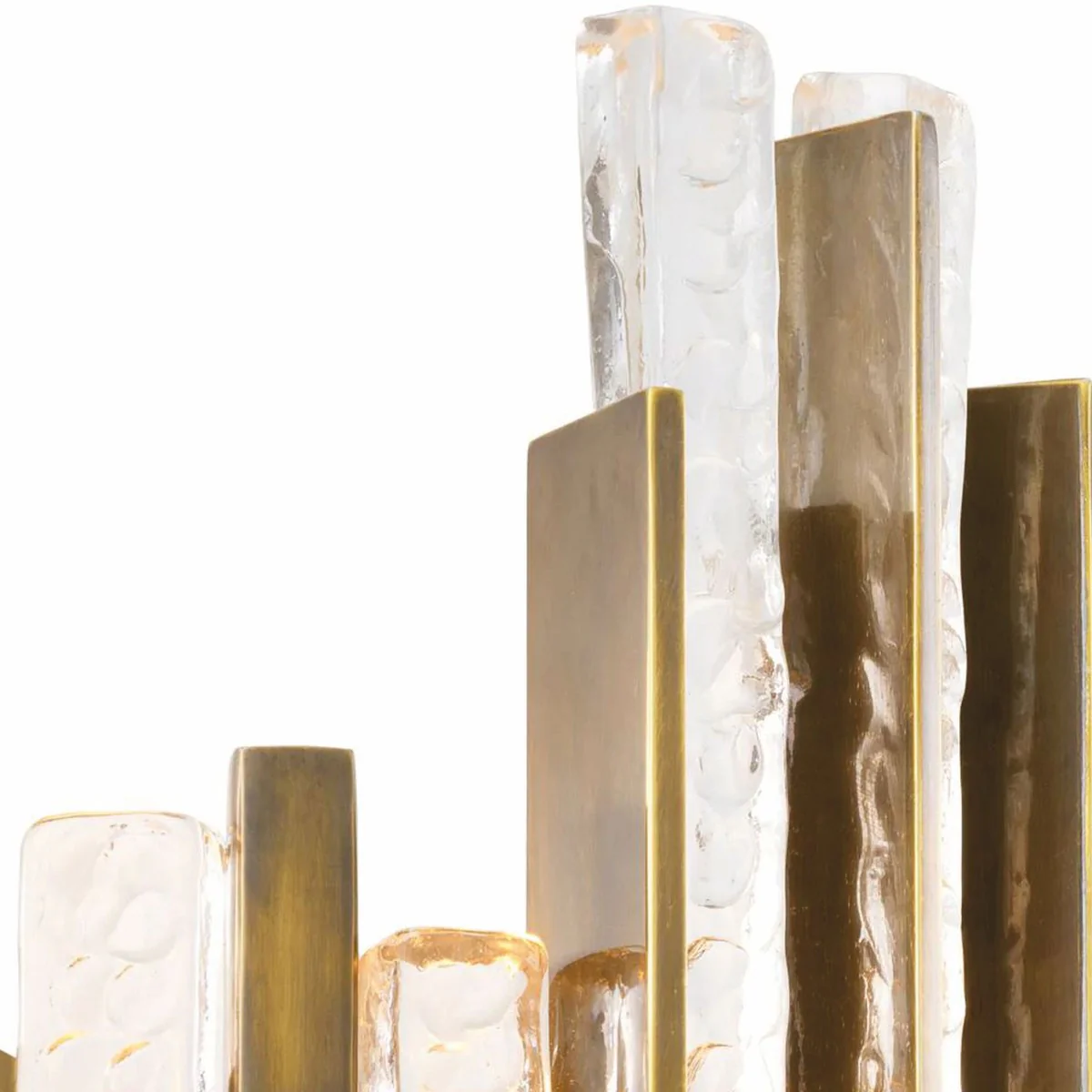 Luxus Wandleuchte Vintage Messing H. 44 cm - Luxus Leuchten