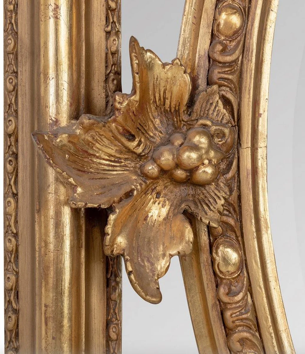 Barock Spiegel Gold 90 x H 120 cm - Wandspiegel Antik Stil Wohnzimmermöbel