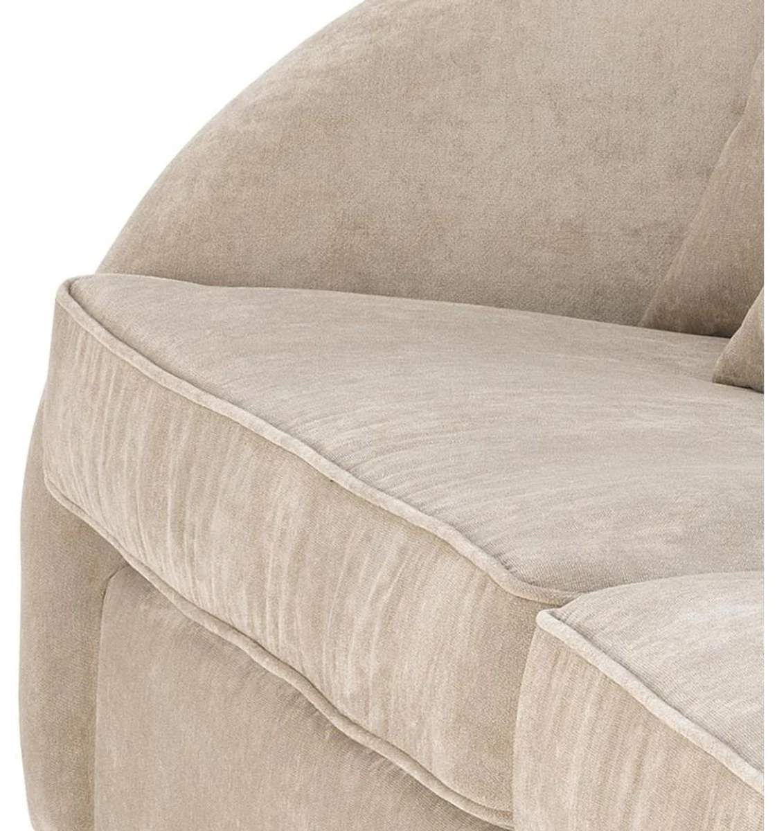 Luxus Hotel Sofa Greige 255 x 91 x H. 72 cm - Designer Kollektion