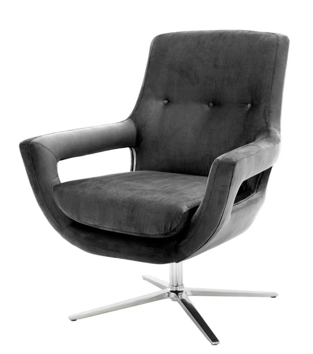 Luxus Drehstuhl Grau - Designer Hotel Möbel
