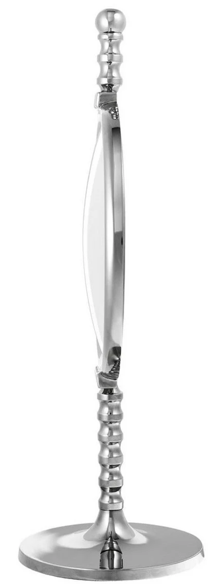 Luxus Spiegel Set Silber - 2 Tischspiegel mit konvexem Spiegelglas - Deko Accessoires