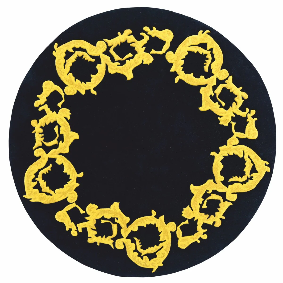 Luxus Teppich Schwarz / Gold - Verschiedene Größen - Luxus Interior