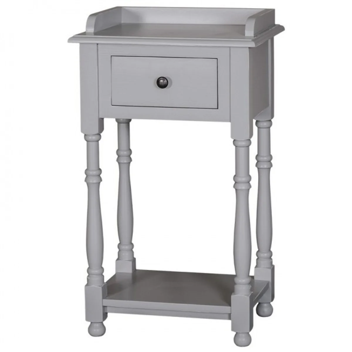 Barock Kommode mit 1 Schublade 45 cm - Jugendstil Landhaus Stil Möbel - Nachttisch Schrank