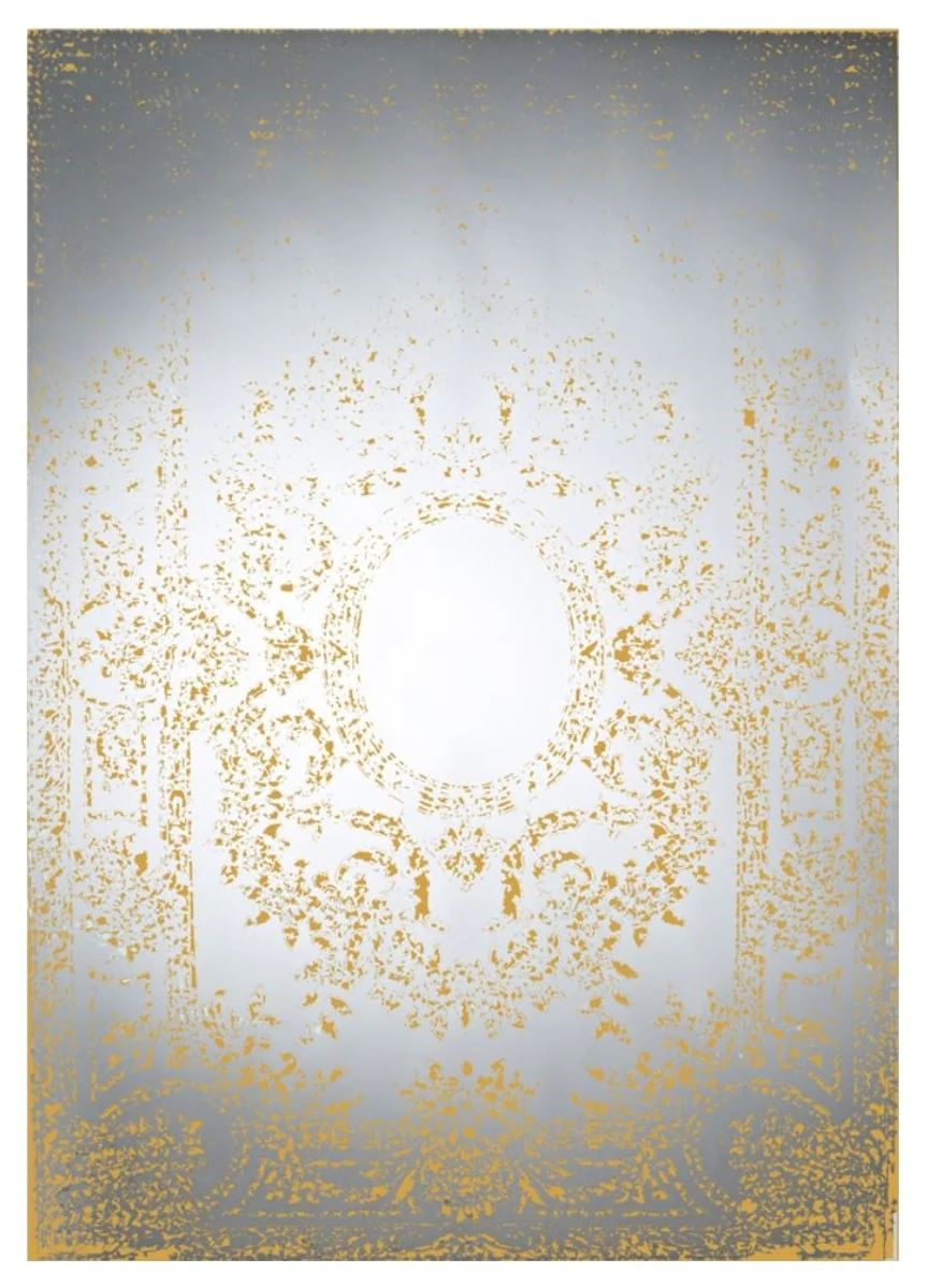 Art Deco Vintage Wandspiegel Bronze 101 x H. 142 cm - Antik Stil Möbel