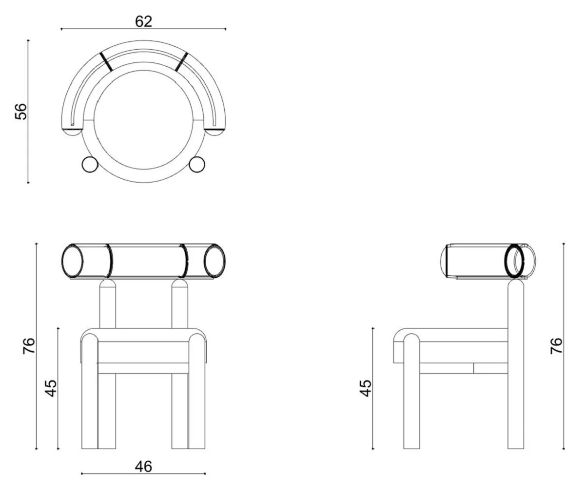 Luxus Esszimmer Stuhl mit gebogener Rückenlehne Weiß / Grau - Esszimmer Möbel