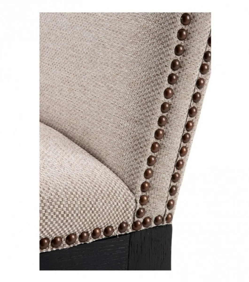 Luxus Eichenholz Esszimmer Stuhl Sandfarbig - Hotel Restaurant Stuhl