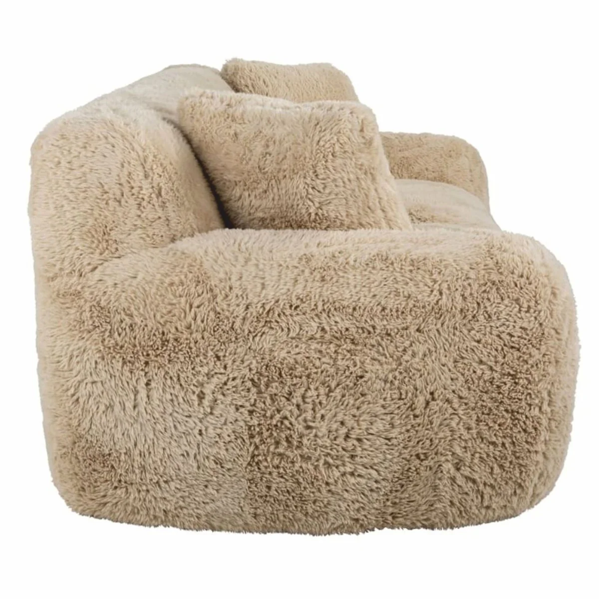 Luxus Sofa Sandfarben 240 cm - Wohnzimmer & Hotel Möbel