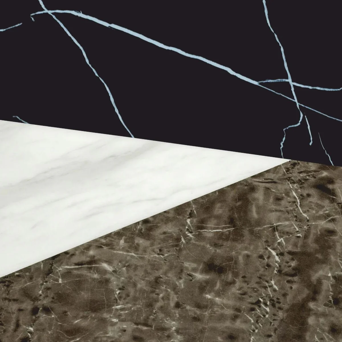 Luxus Esstisch mit Kunstmarmor Tischplatte Ø 120 cm - Esszimmer Möbel