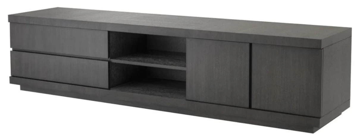 Luxus Fernsehschrank Anthrazit 220 x 52,5 x H. 53 cm - Luxus Kollektion