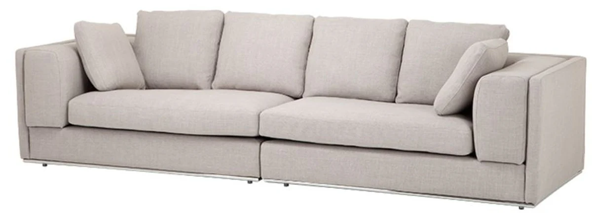 Sofa Sandfarbig 290 x 111 x H. 80 cm - Luxus Kollektion