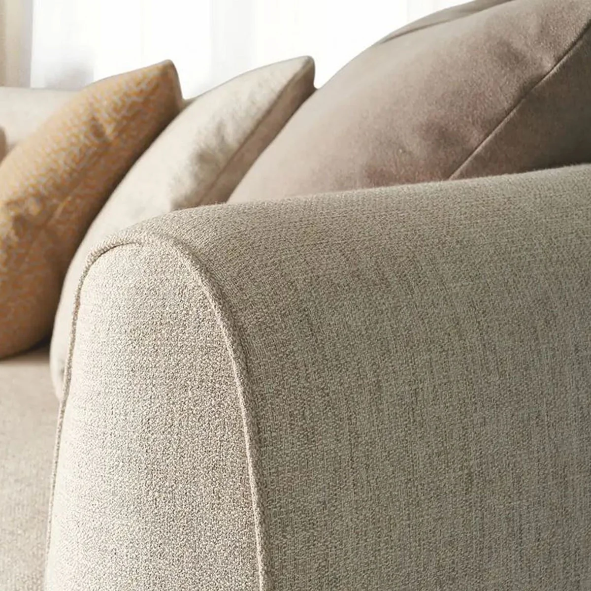Luxus Sofa Creme 308 cm - Luxus Wohnzimmer & Hotel Möbel