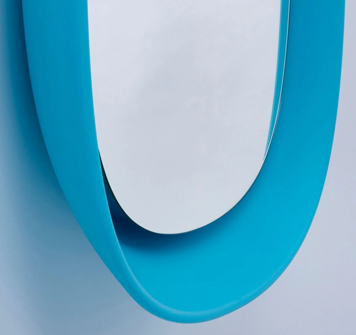 Luxus Designer Spiegel Blau 70 x H. 97 cm - Designer Wandspiegel mit Licht