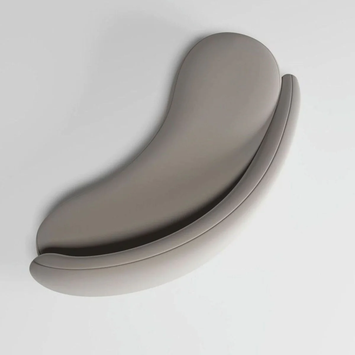 Luxus Samt Sofa Rechte Seite Grau / Dunkelbraun 280 cm - Wohnzimmer & Hotel Möbel